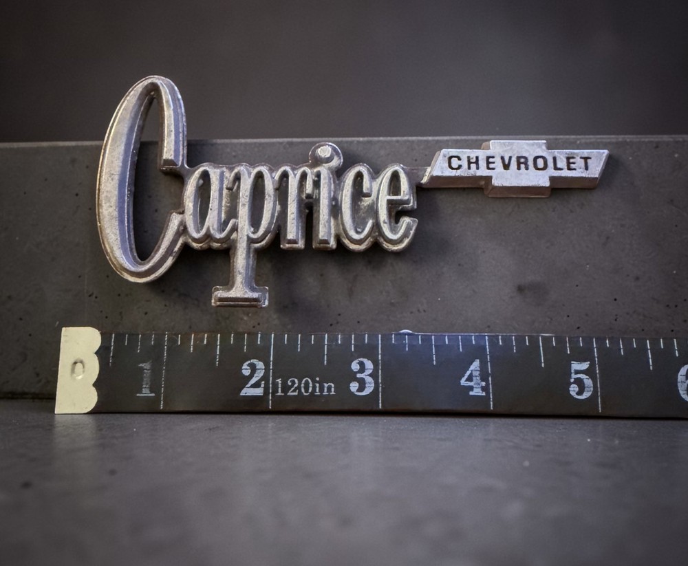 1976 Chevrolet Caprice Trunk Emblem Script 5" Bowtie Above “E”