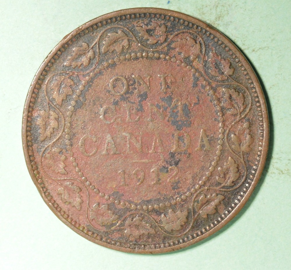 1912 - Canada Large Cent  - INV# X-54