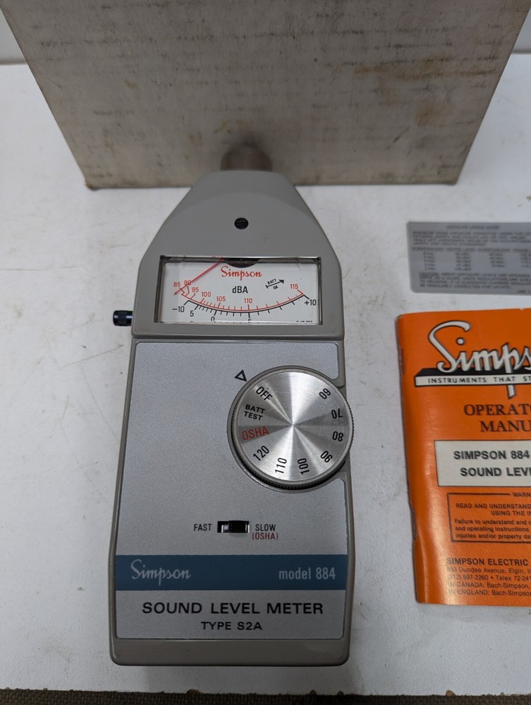 Simpson 884 Sound Level Meter