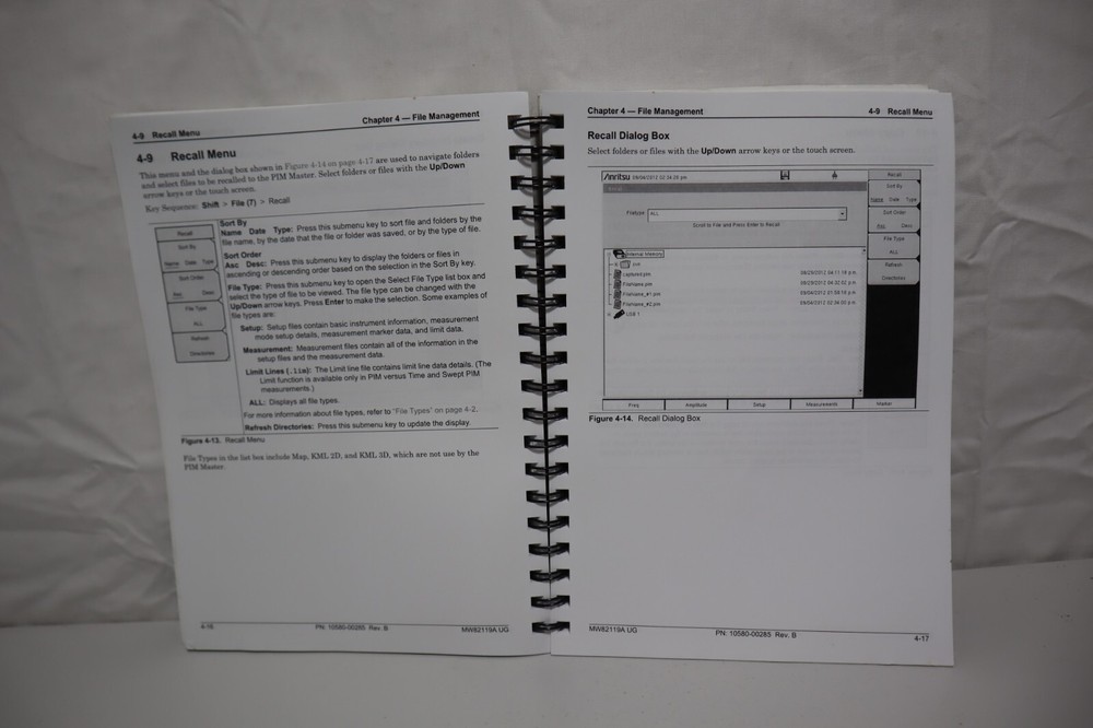 Anritsu Pim Master MW82119A User Guide