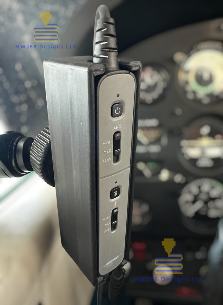Suction Cup Mount For Bose ProFlight Series 2 Aviation Headset Controller