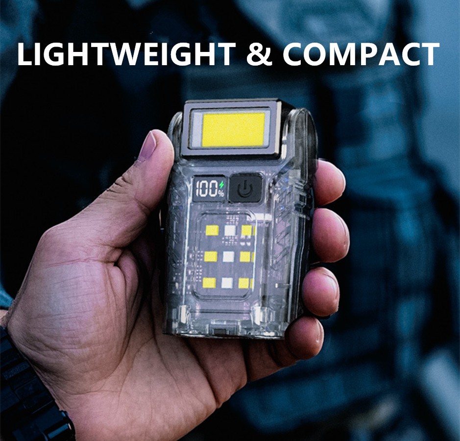 Super Bright 7 Modes Light Magnet Flashlight Pocket Torch Emergency Rechargeable