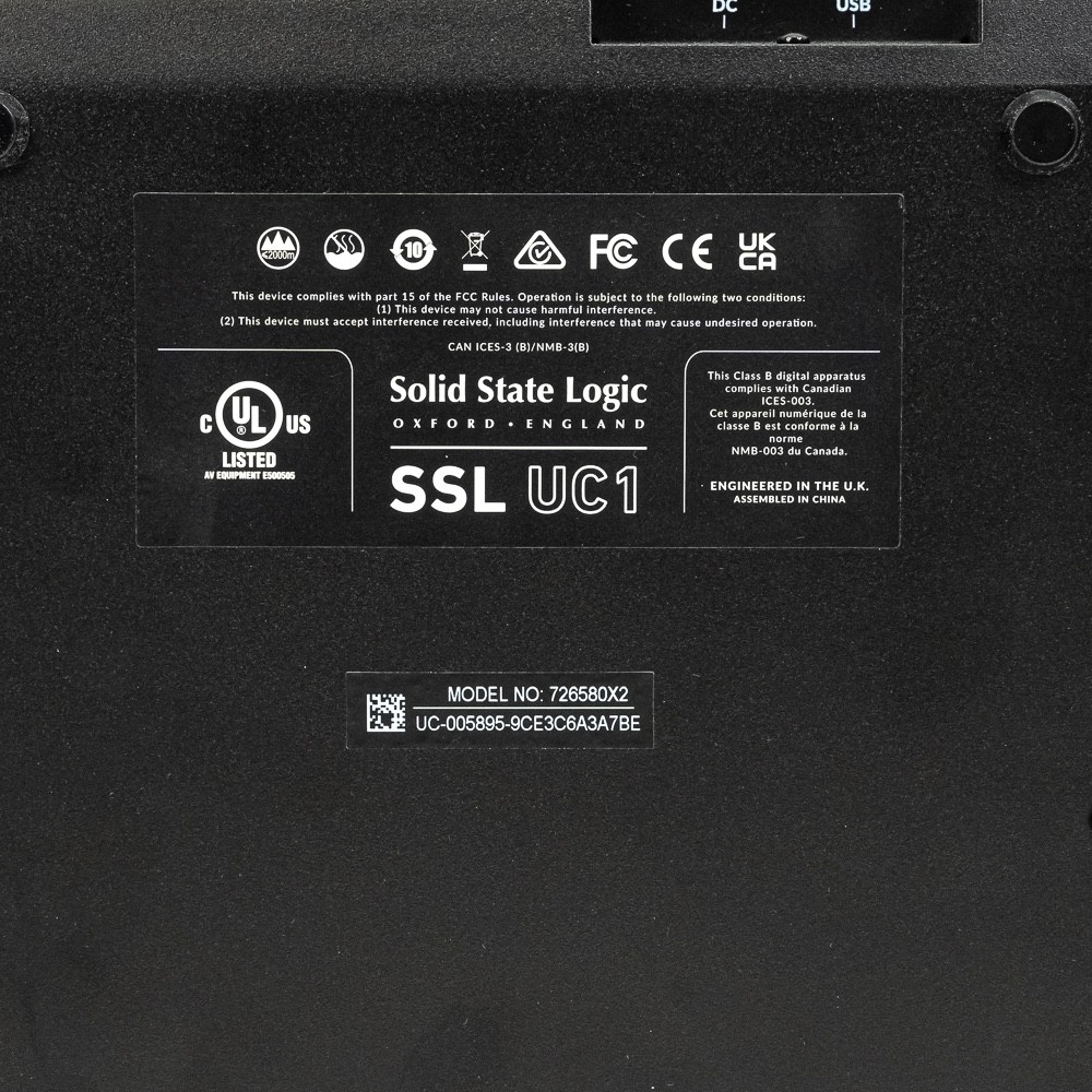 Solid State Logic UC1 Advanced Plug-in Controller – SSL DAW Control Surface