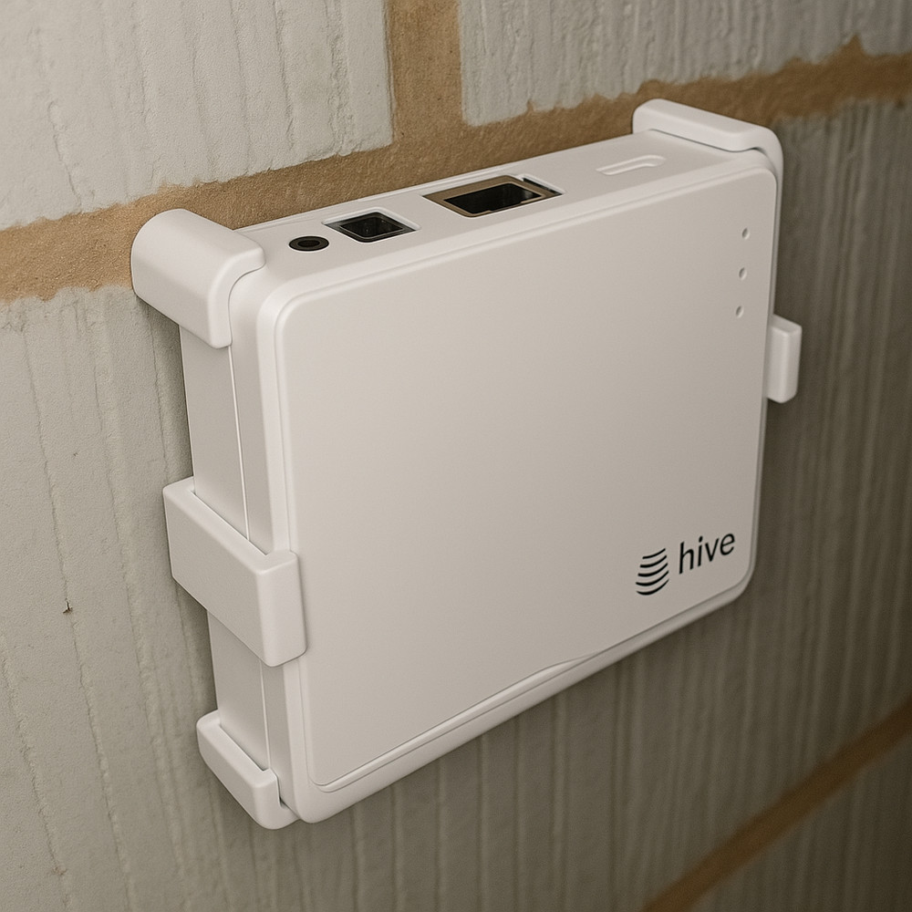 Hive Hub Wall Mount Bracket with Adjustable Alignment & Secure Grip – Hardware