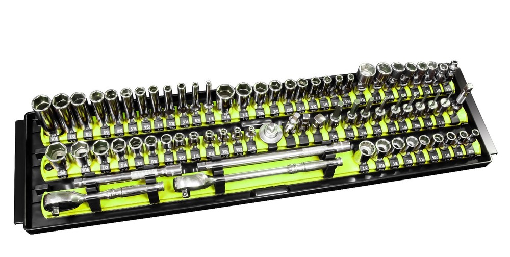 Ernst 8460HV SOCKET BOSS 3-Rail Universal Socket Tray w/ Twist-Lock Clips