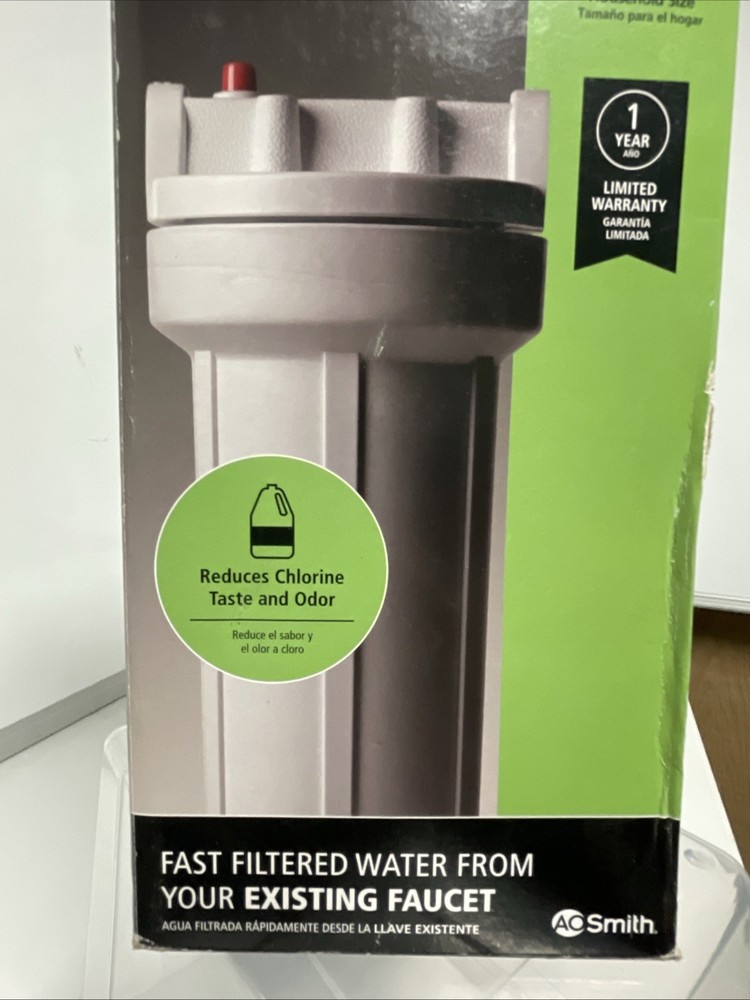 A O Smith Chlorine Filter 1074313 AO-MF-B Under Sink Open Box ( Shelf)