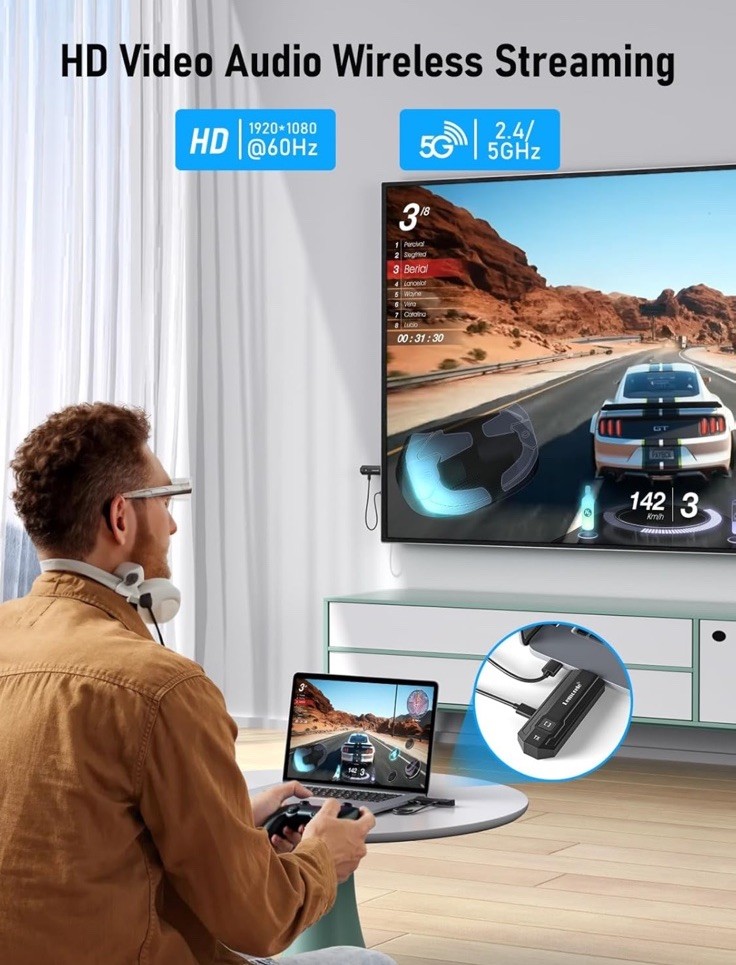 Lemorele Wireless HDMI Transmitter and Receiver Extender Kit