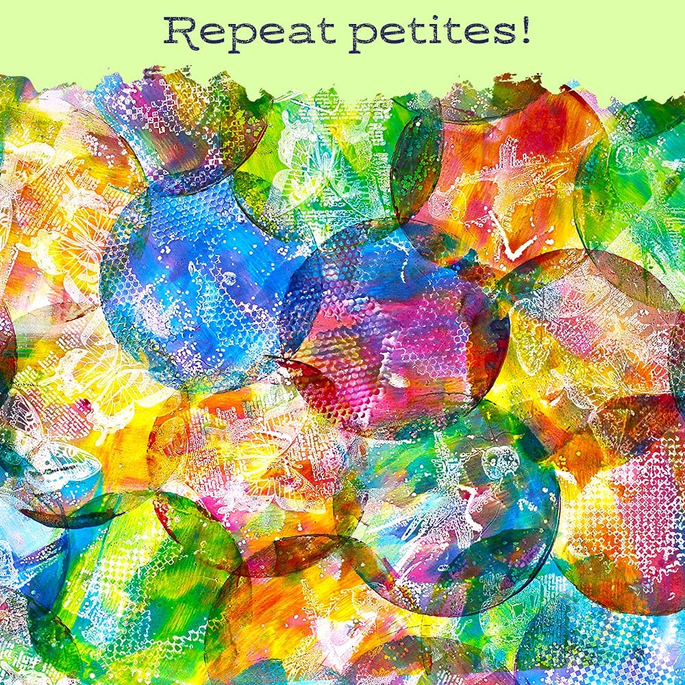Press Petites Monoprinting Plates 3 piece - Circle Triangle Square - for Prin...