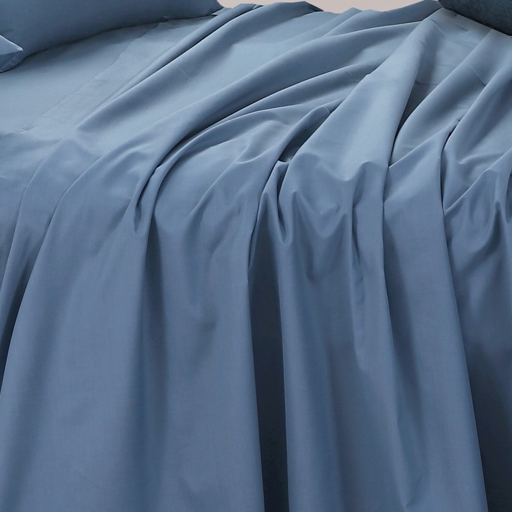 Flat Sheets Cotton Rich King Single Fitted Sheet With Pillowcases