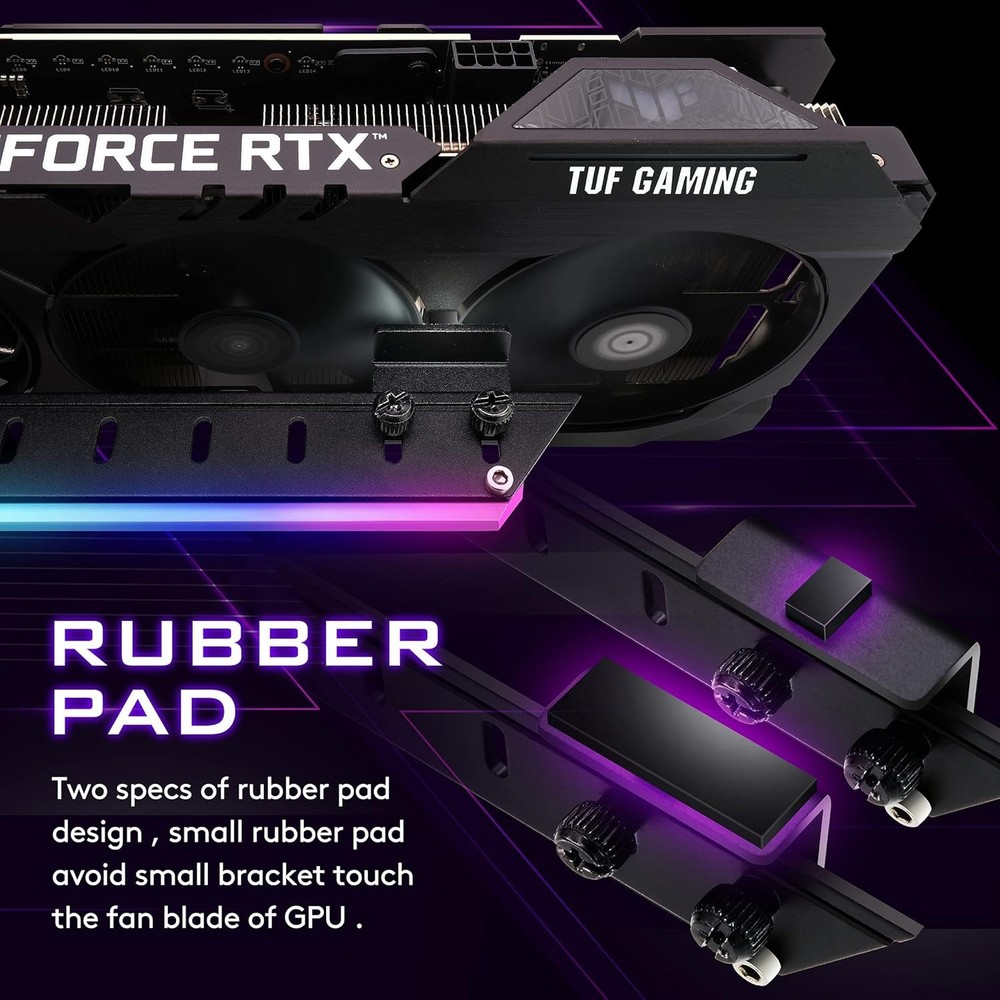 Graphics Card Support Bracket - RX6700, 309EZ-Black