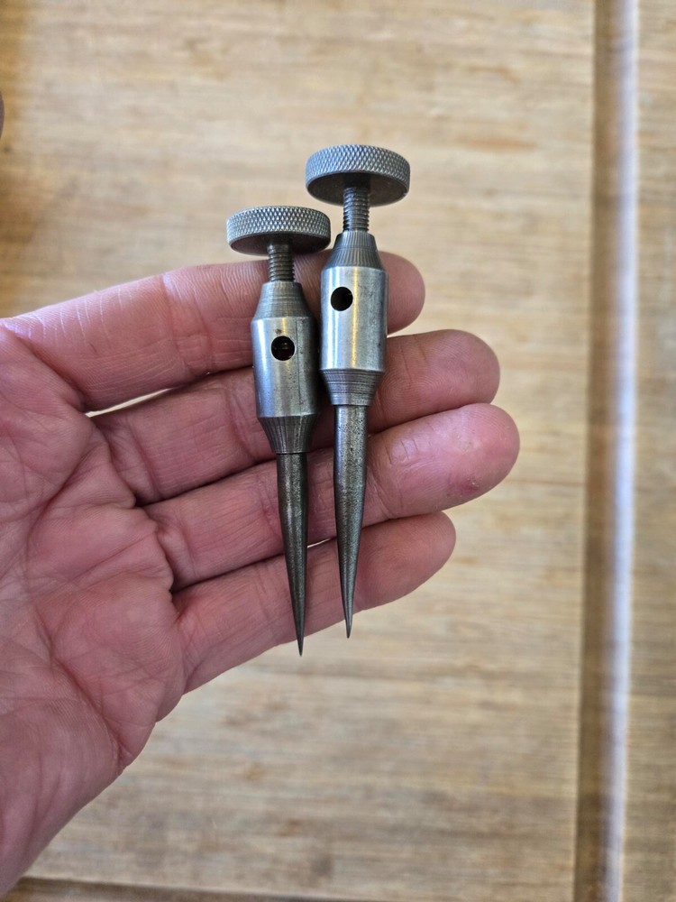Vintage Beam Trammel Points Machinists Trammel Points x2