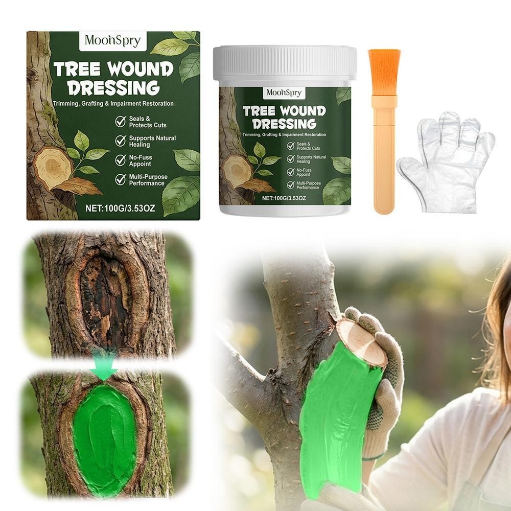 Tree Wound CarePaste 100g, Pruning Sealant & Grafting withBrush Protector E3N2