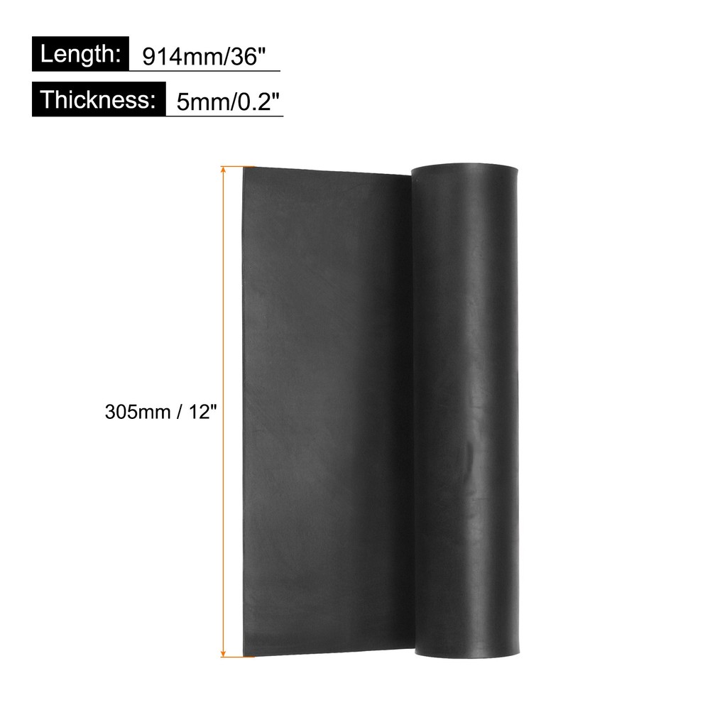 Solid Rubber Sheet 3/16" x 12" x 27.4" for Gaskets DIY Material