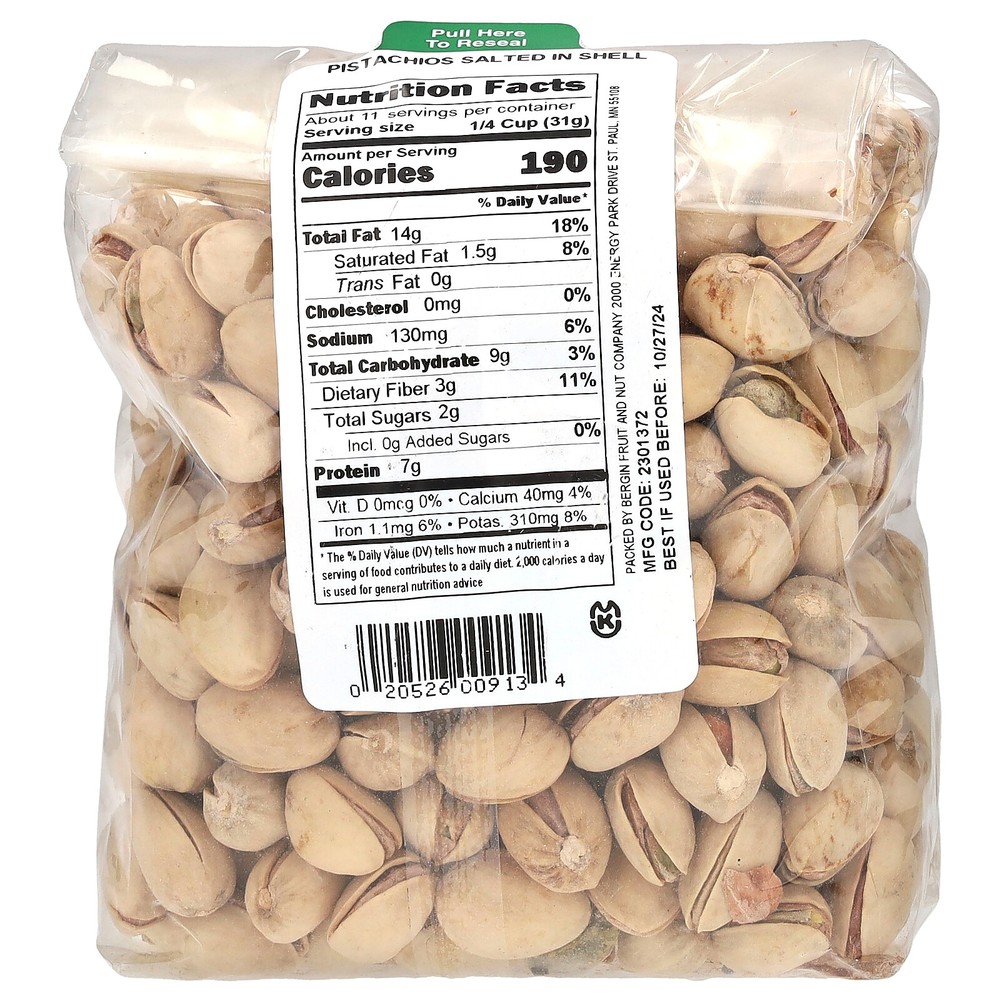 Pistachios Salted in Shell, 12 oz (340 g)