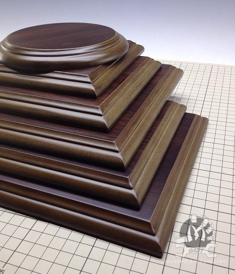 Model Display Square Base,Rectangular Display Stand, Hi-Density Wood Fiberboard