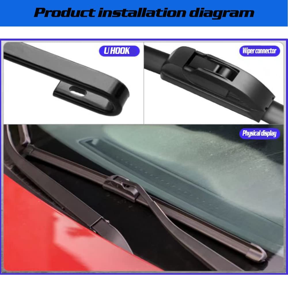 Windshield Wipers Set for Mini Cooper R55 20082012 18", 19", 12" Blades