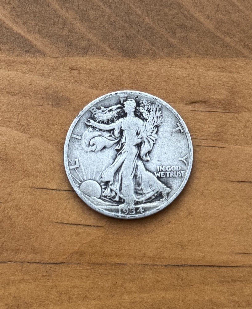 1934 WALKING LIBERTY SILVER HALF DOLLAR 90% SILVER