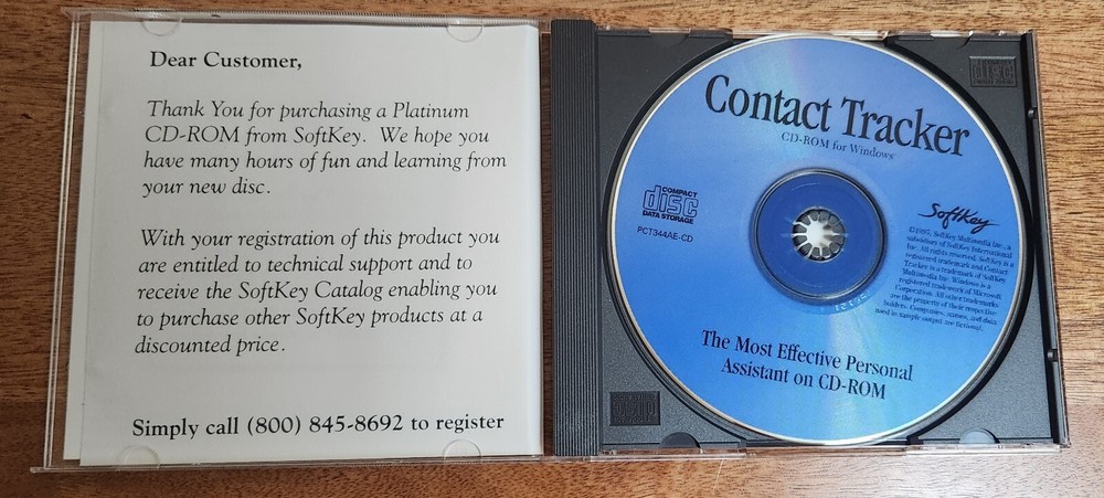 Contact Tracker (PC-CD, 1995) for Windows & DOS