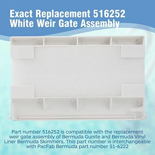 White Weir Gate Assembly for Skimmer