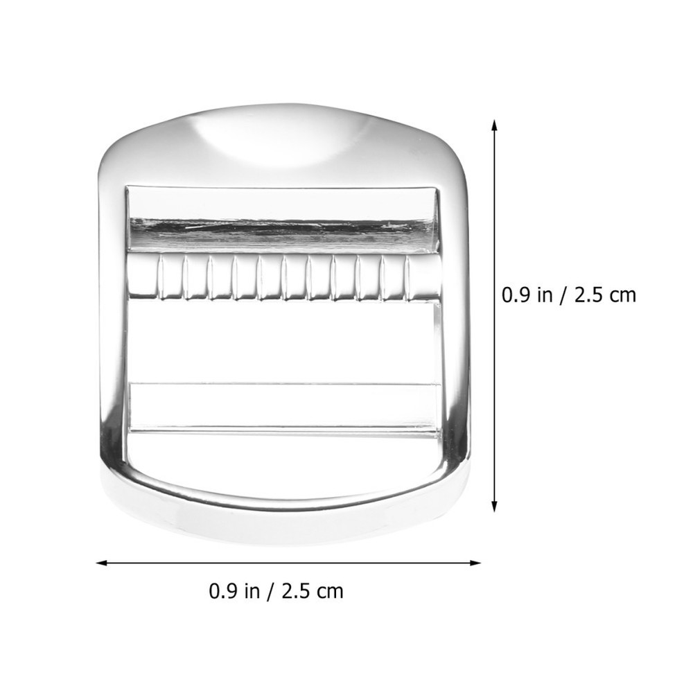 10 Pcs Replacement Buckles for Straps Metal Square