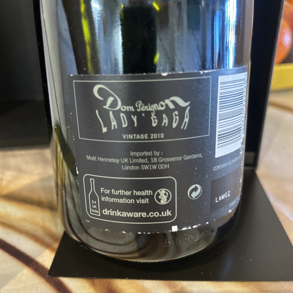 Dom Perignon Lady Gaga edition 2010 75CL ( Empty Bottle )