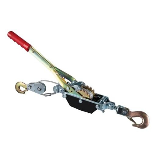 50-100 Dual Gear Power Puller - 2 Ton Capacity Winch With 6' aircraft cable