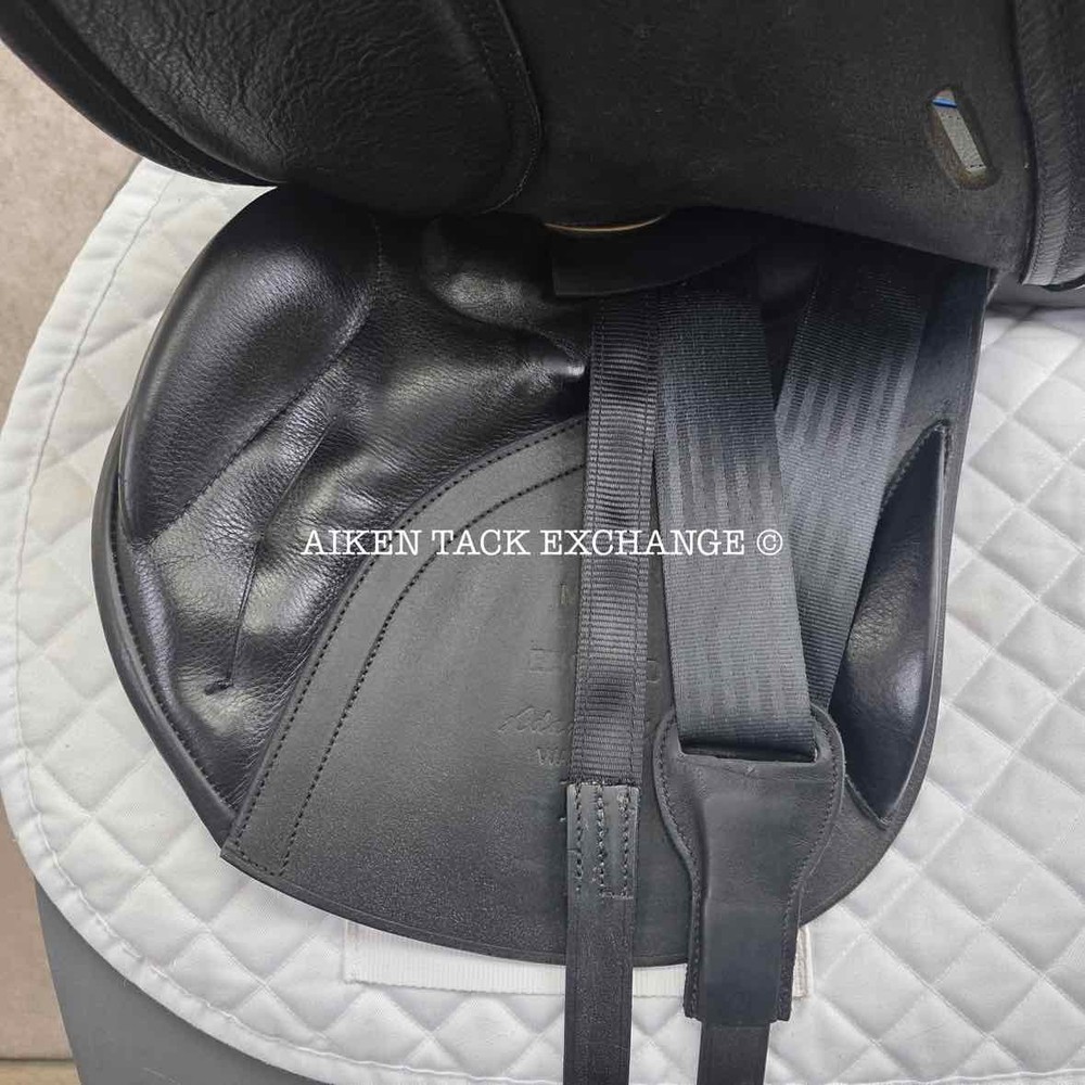 Adam Ellis Jump Saddle, 17" Seat, Medium Wide Tree (Read Description)