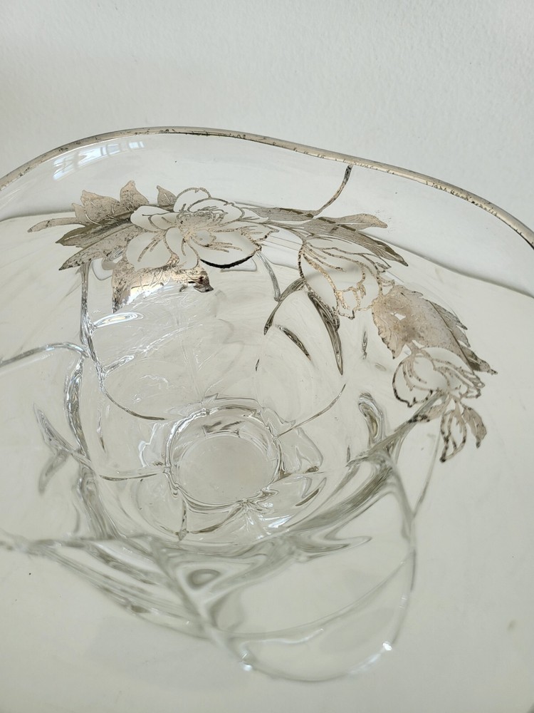 Silver Overlay Glass
