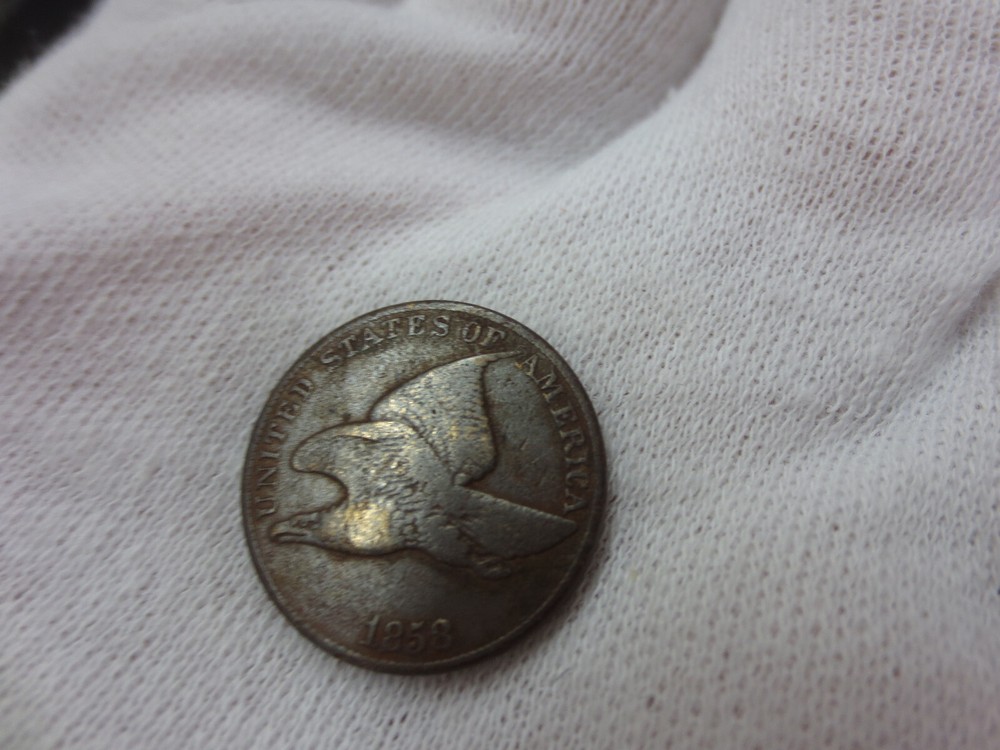 1858 LL Flying Eagle Cent (INV2)