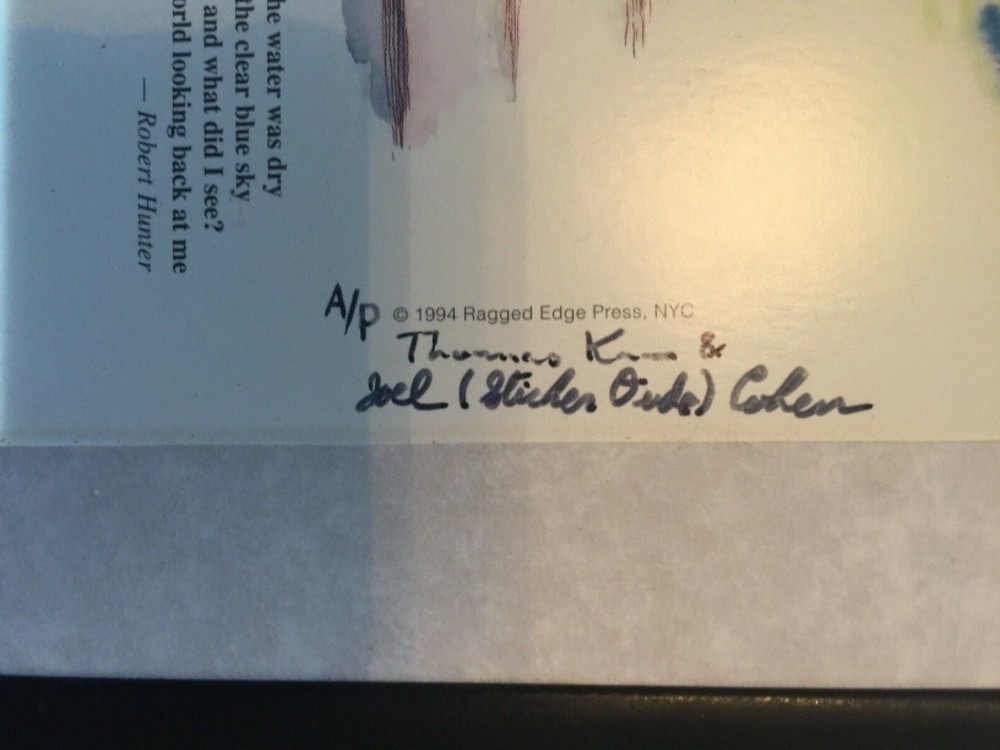 Grateful Dead signed Liberty Notebook framed