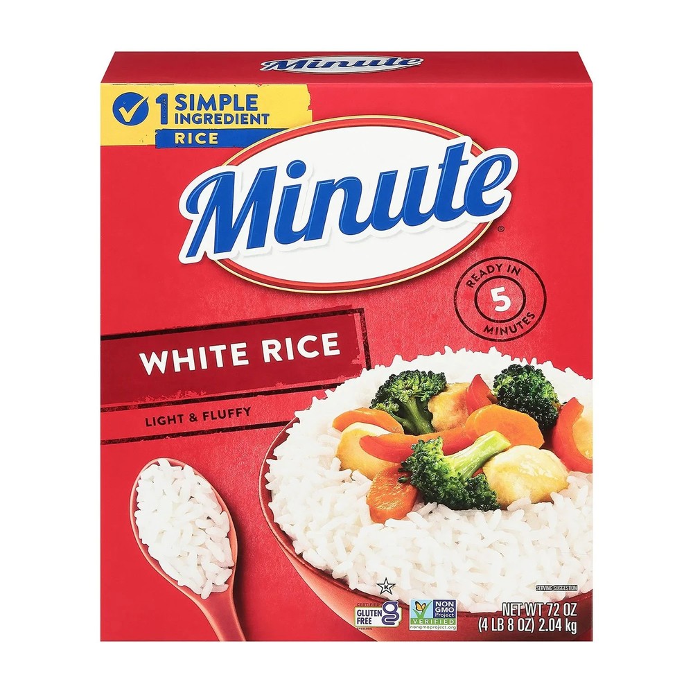 Minute Instant Light and Fluffy White Rice – 72 oz.