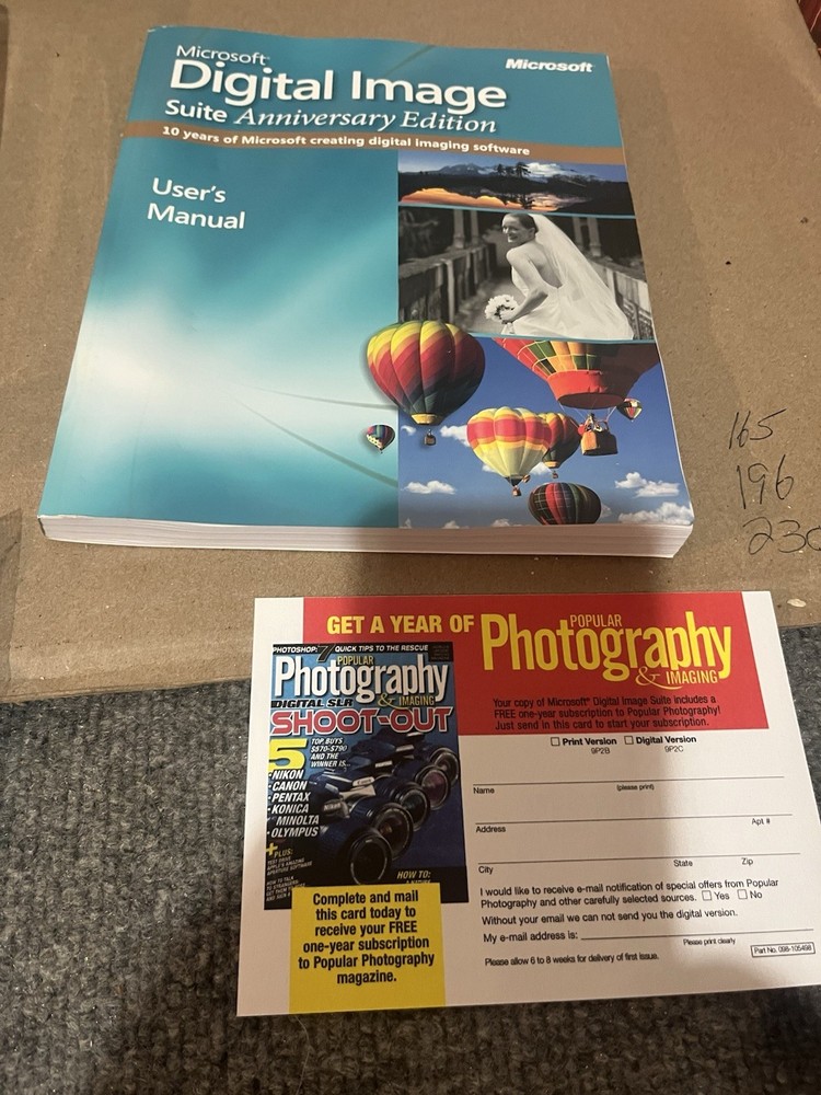 Microsoft Digital Image Suite Anniversary Edition New