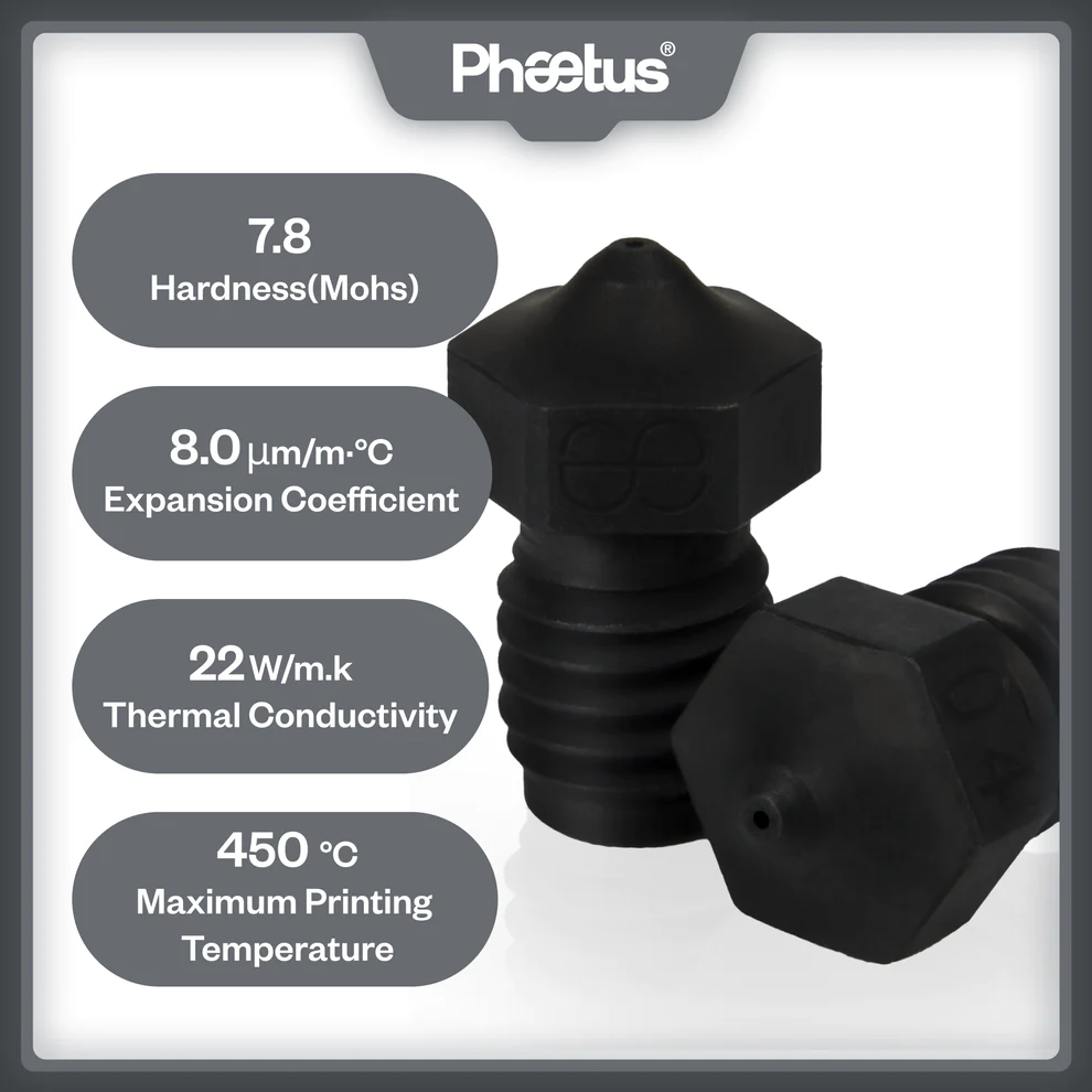 Phaetus Hardened Steel Nozzle 1.75mm