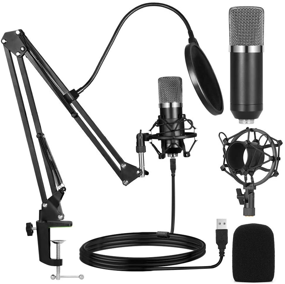 ANKUKA USB Studio Pro Condenser Mic Kit for PC Streaming and Podcast