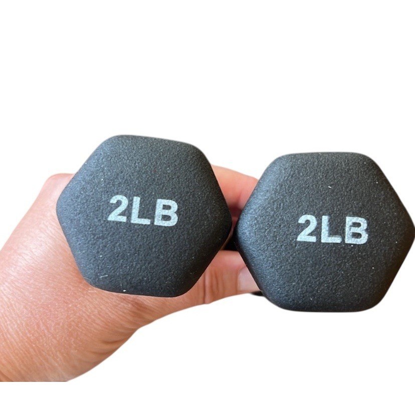 Pvolve 2 lb Hand Weights for Home Workouts core training