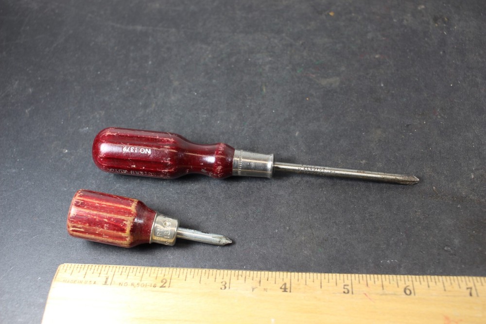 Two Vintage Western Auto Screwdrivers