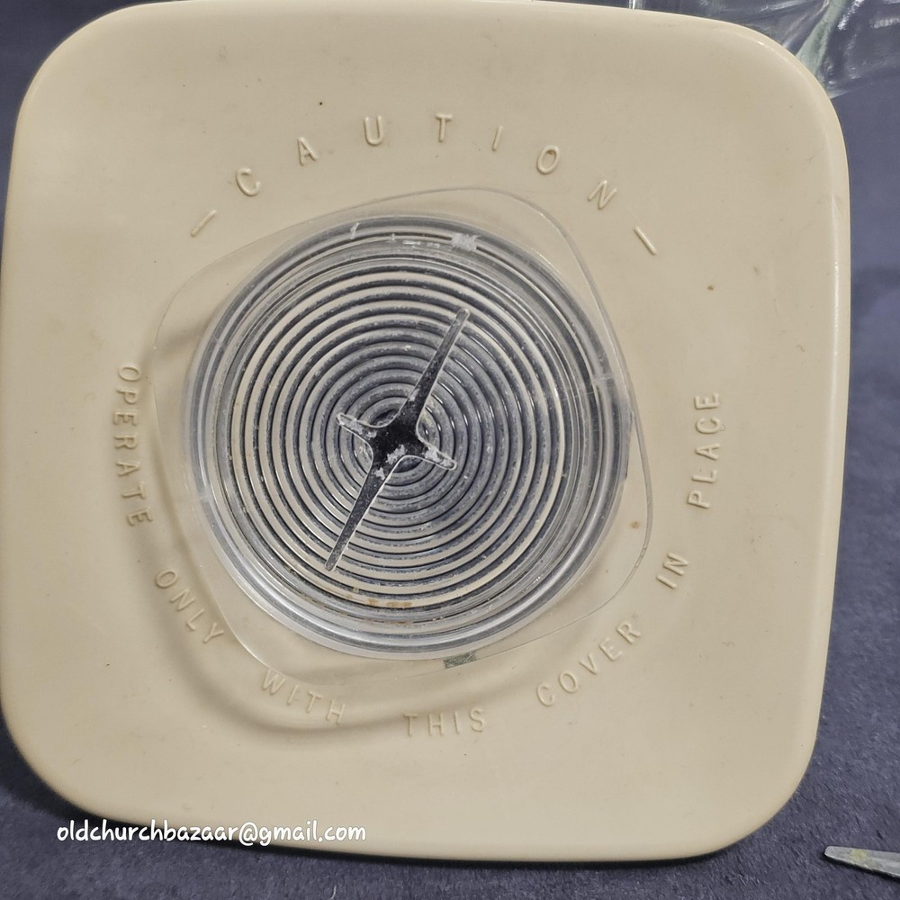 Vintage Osterizer Blender Blade Set Replacement Base Ring Lid Blade & Lid, Cap