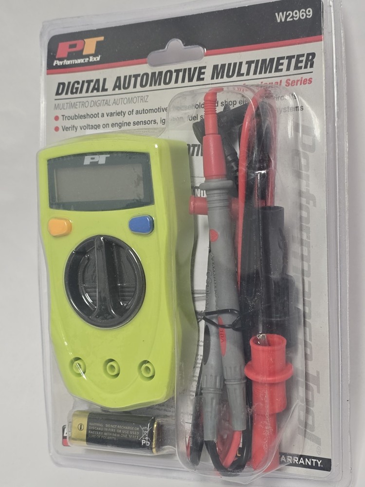 PERFORMANCE TOOL DIGITALAUTOMOTIVE MULTIMETER W2969