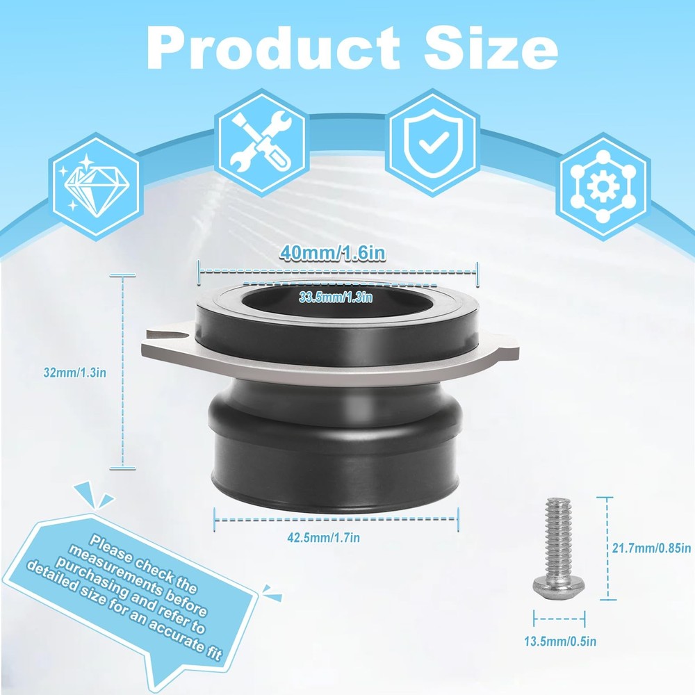 𝟮𝟬𝟮𝟯 𝙐𝙋𝙂𝙍𝘼𝘿𝙀 75499 Flex Coupler Garbage Disposal Parts Compatible ...