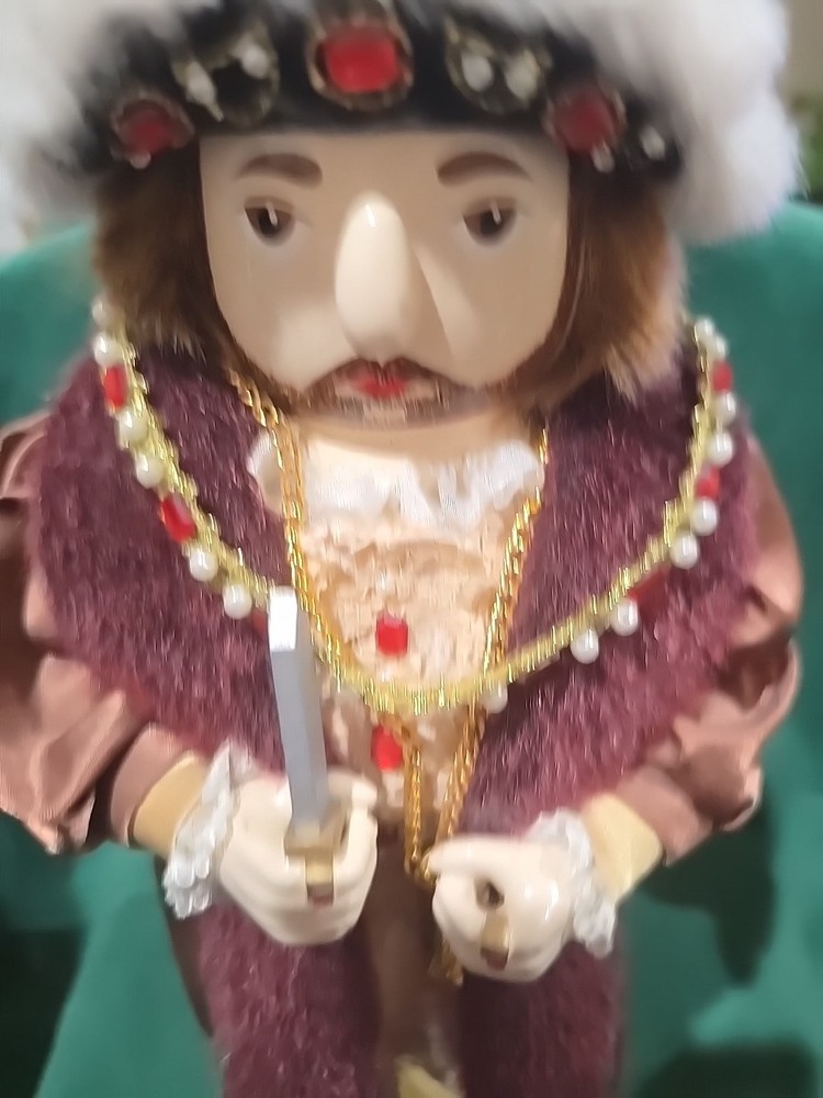 Vintage Henry The Eighth Nutcracker 2005 Nutcracker Village 14”tall