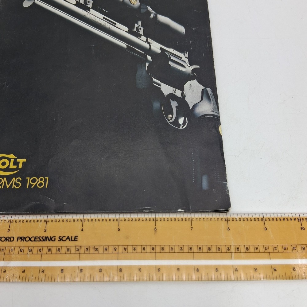 Vintage 1981 COLT FIREARMS 24 Page Catalog Dragoons Navy Python Army Diamondback