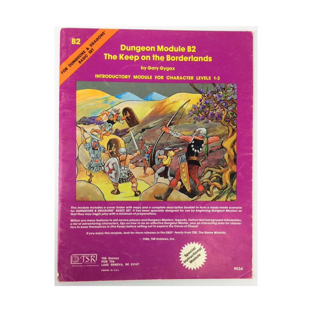 TSR Basic D&D Keep on the Borderlands (3rd) Fair+