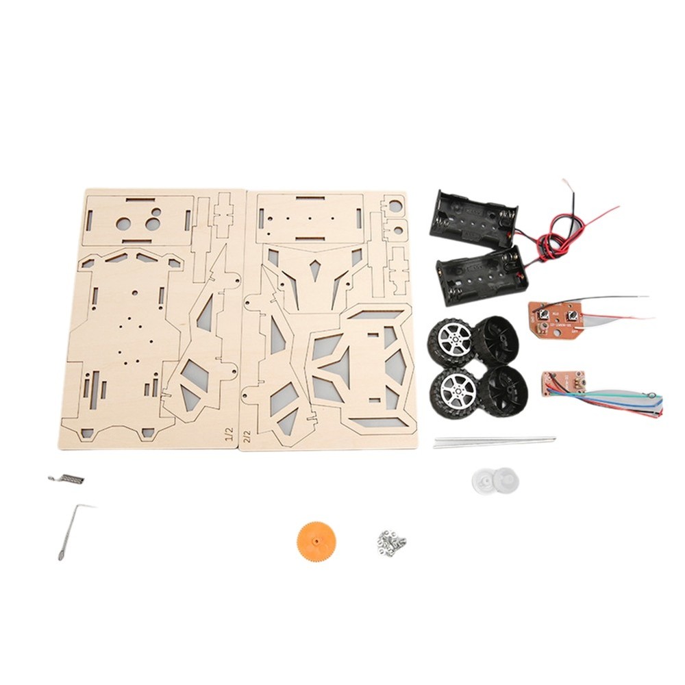 DIY Remote Control Four Wheel Drive Racing Elementary School Students2654