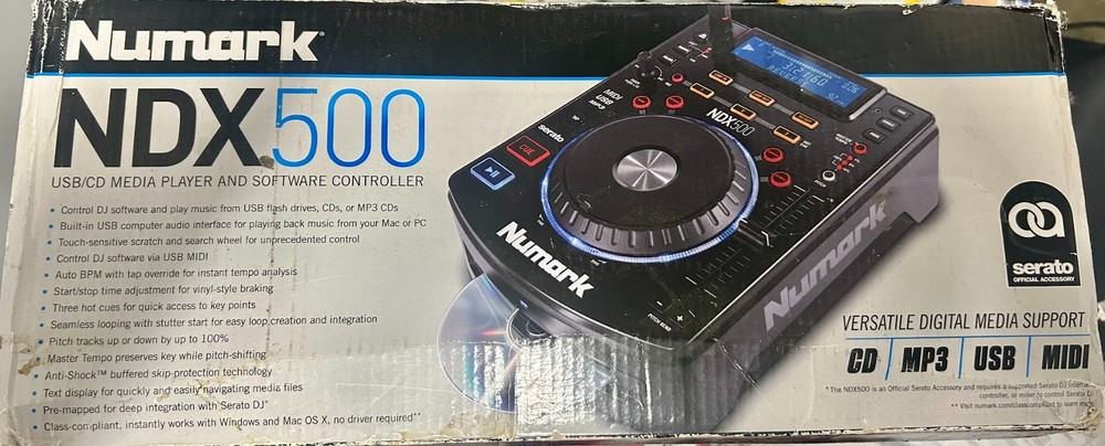 Numark NDX500 | Stand Alone USB / CD Player and Software Controller with Touch-S