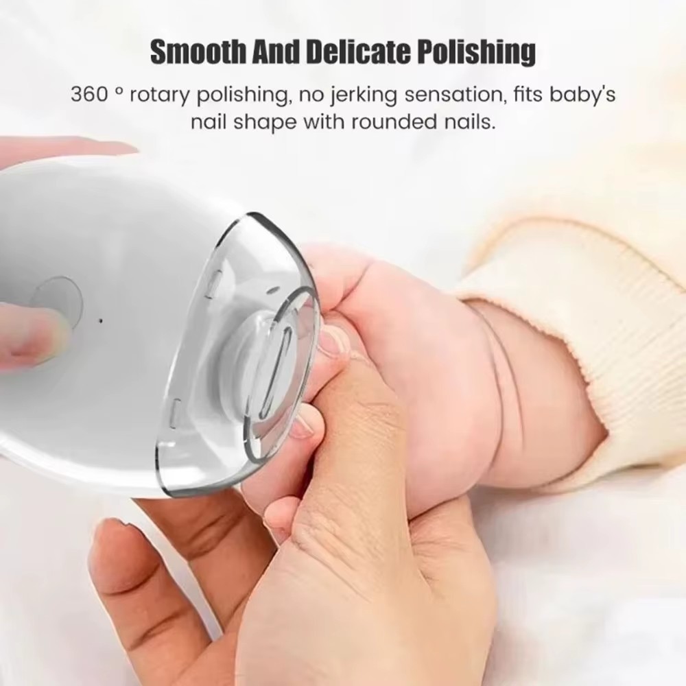 Electric Nail Grinder Automatic LED Light Trimmer Toe Cutter