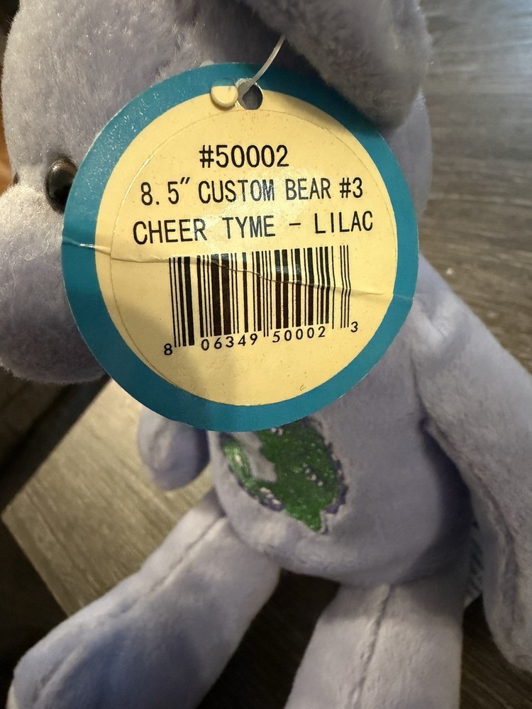 CHEER TYME 8.5" Lilac Cheerleading Gator Bear Plush