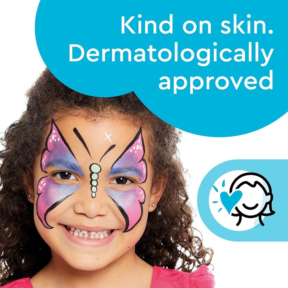 Easy-to-Use Face Painting Set with Step-by-Step Guide