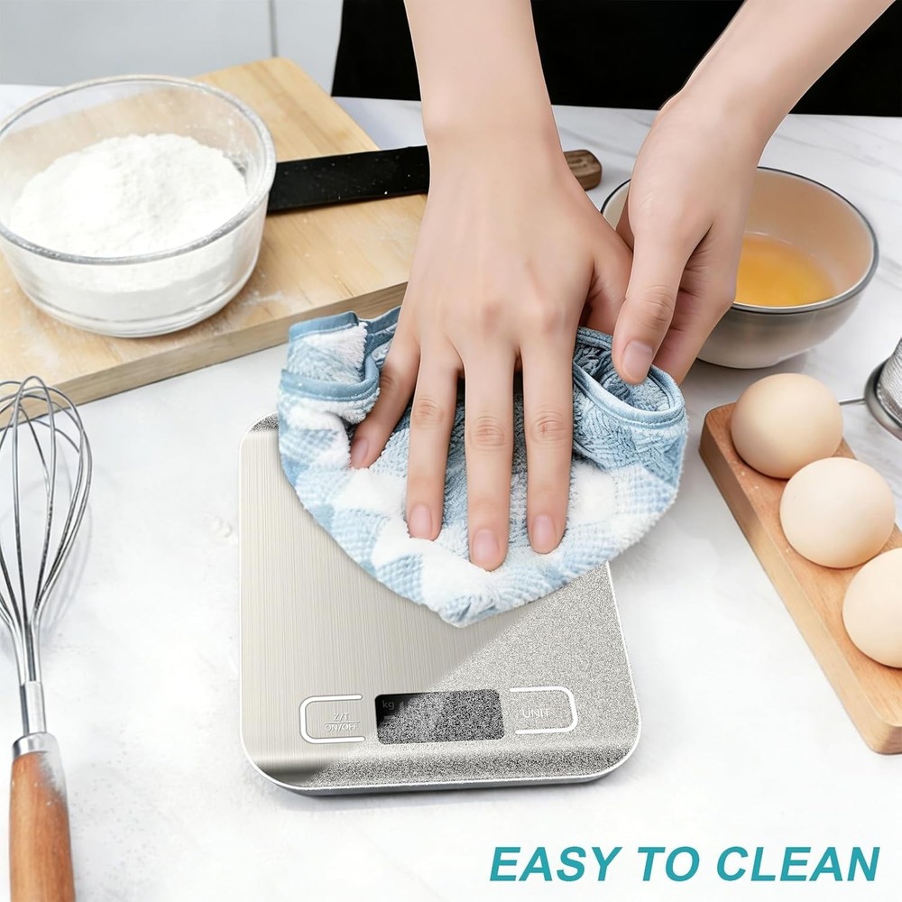 Food Scale, 11lb Kitchen Scale with 6 Units Tare Function & LCD Display, 0.05oz