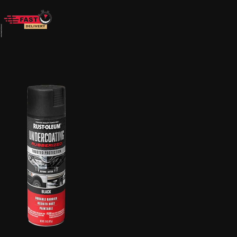 Rust-Oleum 248657 Rubberized Undercoating Spray, 15 Oz, Black