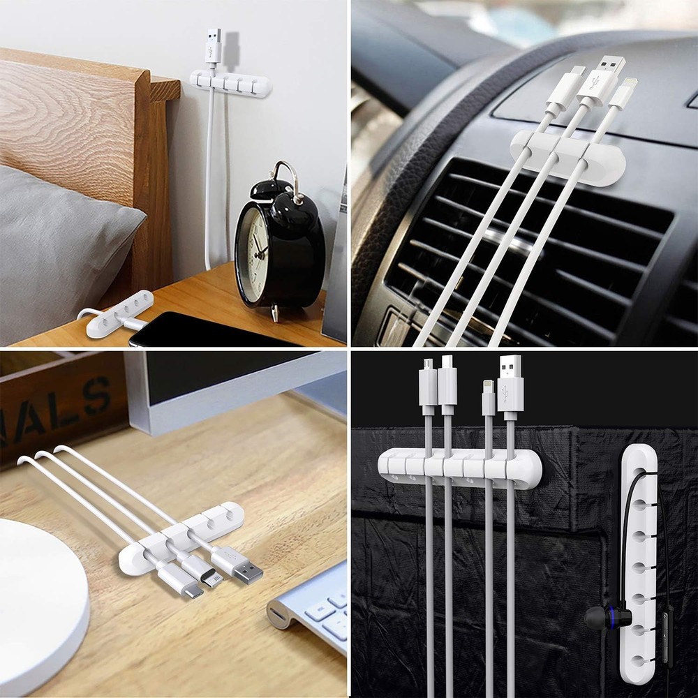 Silicone Cable Holder Clips 3 Pack